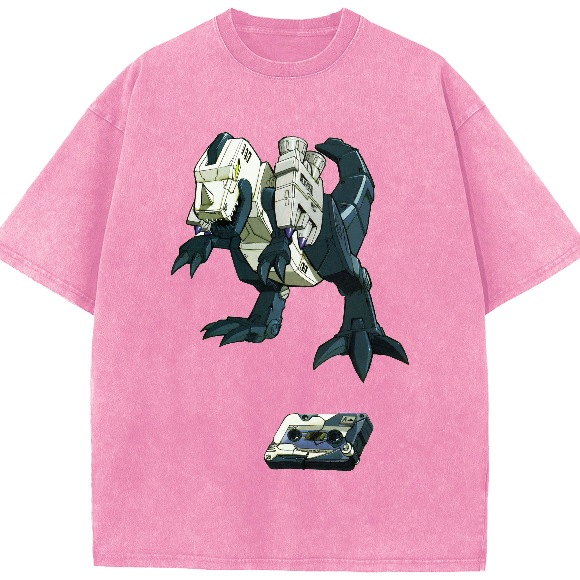 （画像用）  綿100% ヴィンテージ風 半袖Tシャツ（フロントプリント）